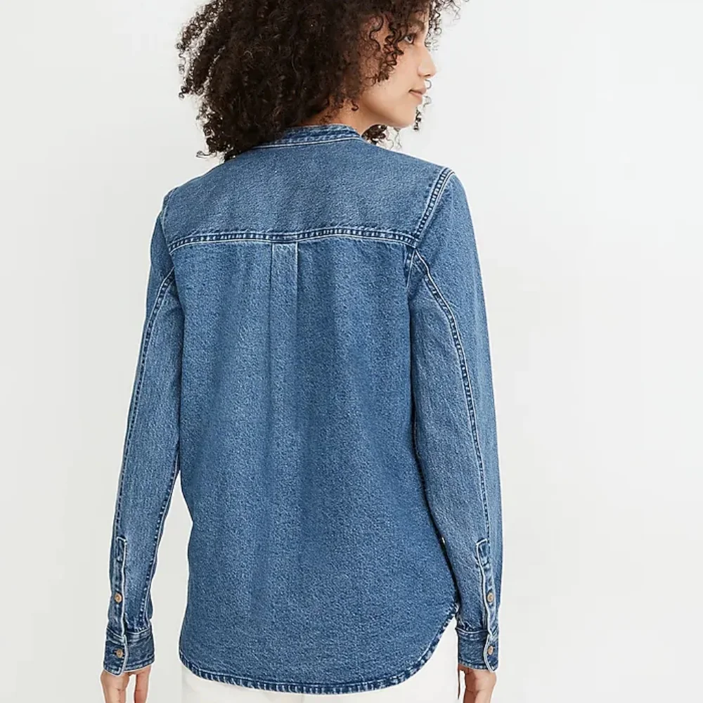 Madewell Demi Banded Collar Shirt Jacket - Picture 2 of 12
